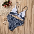 thumbnail image 6 of Nituyy Women Bikini Set Swimsuit Ruffle Plaid Ladies Bathing Suit Swimwear Vintage Swim Suits Beachwear, 6 of 10