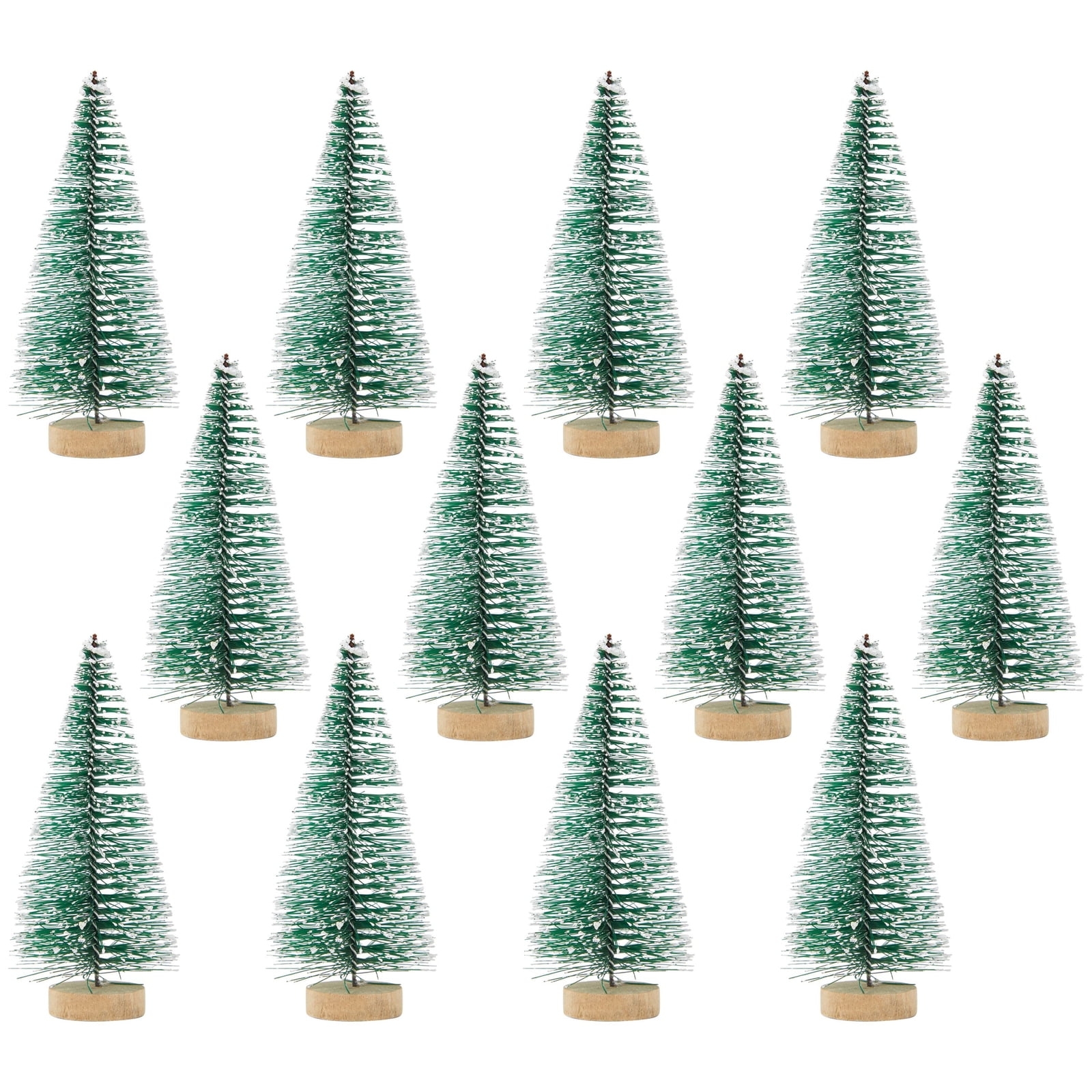 Mini Sisal Christmas Tree w/ LED Light Artificial Tiny Pine Tree Xmas Decor US 