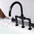 thumbnail image 4 of Kingston Brass KS2333CG Fuller 1.8 GPM Bridge Kitchen Faucet - Brass, 4 of 6
