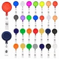 thumbnail image 1 of Portatarjetas retráctiles, paquete de 30 unidades, portatarjetas de identificación y llaveros de colores., 1 of 5