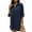 Dark Blue, variant on Frostluinai Oversized Button Down Shirts For Women Loose Swimsuit Beach Cover Up Shirt Bikini Beachwear Bathing Suit Beach Dress Sun Dress