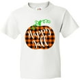 thumbnail image 3 of Inktastic Happy Fall Plaid Pumpkin Youth T-Shirt, 3 of 5