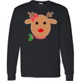 thumbnail image 3 of Inktastic Girl Reindeer Long Sleeve T-Shirt, 3 of 5