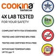 thumbnail image 5 of COOKINA BBQ Reusable Grill Mat - 100% Non-Stick, Easy to Clean Grilling Sheet for Smokers,, 5 of 8