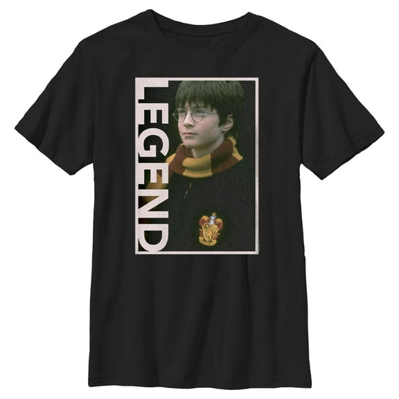 Boy's Harry Potter Gryffindor Legend Portrait  Graphic Tee Black X Large