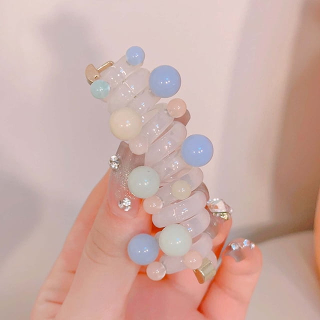 Xihbxyly Diadema con Cordón Telefónico, Diseño Único de Cuerda de Goma para El Cabello, Accesorio Duradero y No Daña La Cabeza, Versátil para Nadar o Ducharse, Moda para Mujeres y Niñas, Materiales S