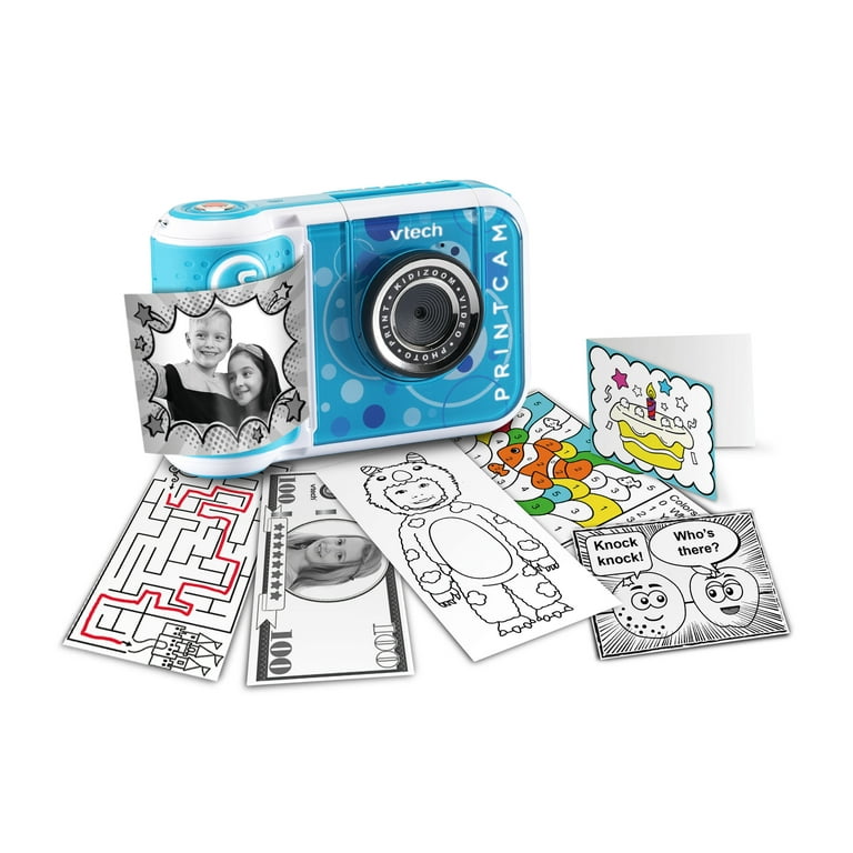VTech KidiZoom PrintCam Digital Camera and Printer for Kids, Imaginative  Play Real Camera 