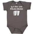 thumbnail image 3 of Inktastic Life's Better Polka Music Boys or Girls Baby Bodysuit, 3 of 5