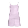 thumbnail image 5 of SROBPTY Womens Pajama Sets, Women Loose Casual Printed Tank Top and Shorts Two-piece Pajama Sets Pink XL, 5 of 5
