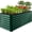 Dark Green, variant on Best Choice Products 8x2x2ft Outdoor Metal Raised Garden Bed, Planter Box for Vegetables, Flowers, Herbs - Beige