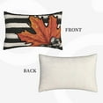 thumbnail image 6 of Fall Pillow Covers 12x20 Set of 2 Orange Pumpkin Maple Leaves Stripes Fall Decor Pillowcase Autumn Harvest Decorative Outdoor Throw Pillow Covers Linen Thanksgiving Cushion Case for Sofa Home, 6 of 6