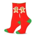 thumbnail image 3 of TeeHee Christmas and Holiday Fun Crew Socks for Women 4-Pack (4PK-Tree Snowman Candy Cane), 3 of 6