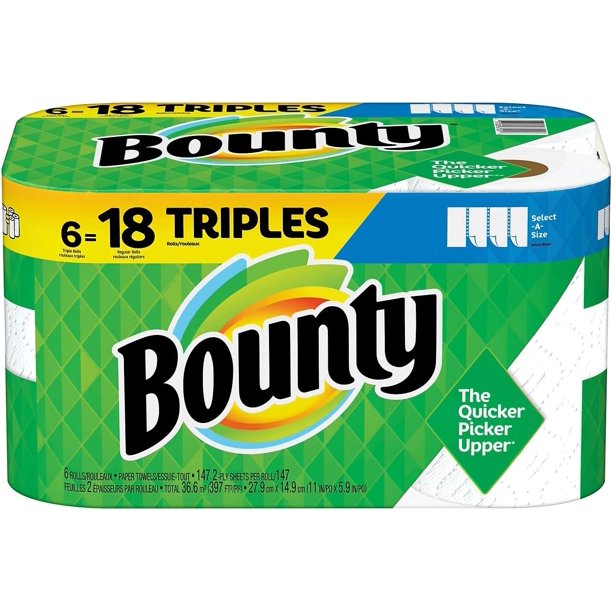 Bounty Toalla, viaje RL, 6 unidades Walmart en línea
