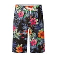 thumbnail image 2 of XINPING Board Shorts Men's Fashion Floral Swim Trunks Quick-Dry Spring Break Swim Trunks with Pockets Upf 50+ Sun Protection Fishing Shorts for Men, 2 of 5