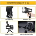 thumbnail image 3 of ShenMo Rechargeable Spotlight, Super Bright Lumen LED Flashlight Handheld Spotlight Long Lasting Large Flashlight Searchlight and Camping with Tripod white （White light）, 3 of 5