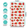 thumbnail image 5 of Pet Feeding Mat with Sweet Red Strawberry Print, Durable Waterproof Dog Food Mat, Non-Slip, Absorbent, Quick Dry, Washable Mat for Pet Feeding Area and Kitchen, 5 of 7