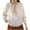 White, variant on DDAPJ pyju Cotton Linen Shirts for Women Summer Trendy Boho Tops Lace Up Embroidered Peasant Blouses 3/4 Sleeve Casual Dressy Shirt Ventas Flash Hoy Beige M