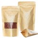 thumbnail image 1 of Bolsas de pie con cierre de cremallera Kraft, 50 Uds., bolsas con muesca y ventana mate (hy), 1 of 5