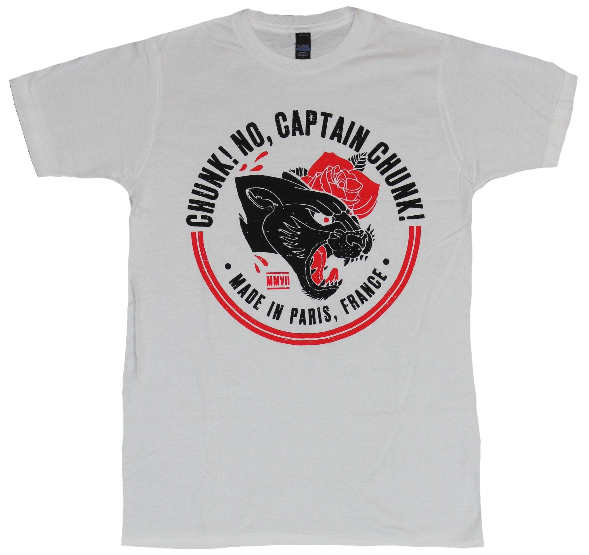 Chunk No Captain Chunk Mens T Shirt Panther Rose Circle Made In Paris Walmart Com