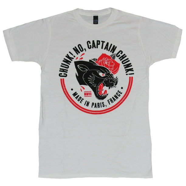 Chunk No Captain Chunk Chunk No Captain Chunk Mens T Shirt Panther Rose Circle Made In Paris 3x Large Walmart Com Walmart Com