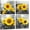 Sunflower, variant on Wall Art Decor - 4 Panels Sunflower Canvas Wall Art Giclee Modern Home Decoration Watercolor Poster Canvas Picture for Living Room Ready to Hang