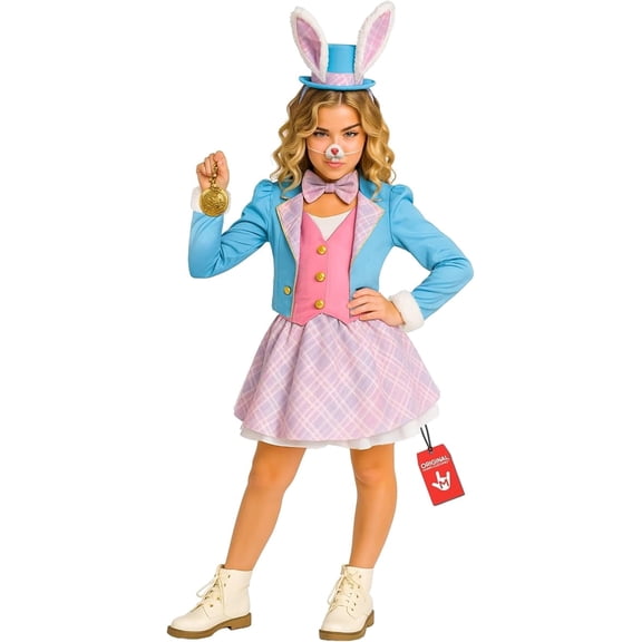 Morph Wonderland Rabbit Dress Girls Halloween Costume for Girl Multicolored Large