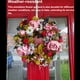 thumbnail image 2 of Matsuzay Guirnalda de puerta delantera de flores artificiales de peonías de simulación Festival de verano hecho a mano para fiesta de Decoración, 2 of 6