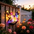 thumbnail image 7 of AuroraX Outdoor Solar Lights for Yard Decorative Solar Butterfly Wall Light Metal LED Waterproof Garden Outdoor Wall Decor Light Red, 7 of 7