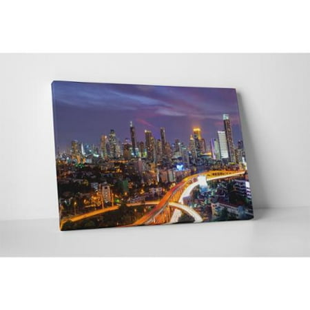 Pingo World City Skylines 'Dallas' Gallery Wrapped Canvas Wall (Best City Skylines In The World)