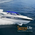 SereneLife SLBT484B 4 Bow Bimini Top Boat Cover Front HoldDown