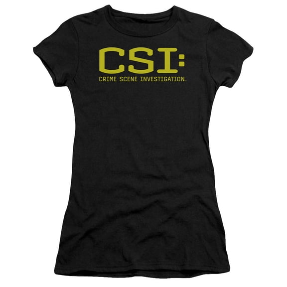 Csi Logo Junior Women's Sheer T-Shirt Black