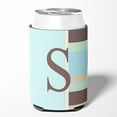thumbnail image 2 of Letter S Initial Monogram - Blue Stripes Can or Bottle Hugger, 2 of 5