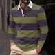 thumbnail image 1 of Blusa y camisa de manga corta con cuello vuelto Camisa casual de manga larga para hombre con cuello de manga corta estampado Top/camisa para hombre, 1 of 5