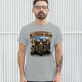 thumbnail image 3 of Tee Hunt Who Let The Hawgs Out T-Shirt Biker Motorcycle Gang Live to Ride Men's Tee, Gray, Medium, 3 of 5
