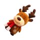 thumbnail image 4 of Muñeco de peluche navideño con forma de ciervo de 22 cm, juguete creativo con forma de animal, muñeco de dibujos animados, pacificador (marrón), 4 of 8