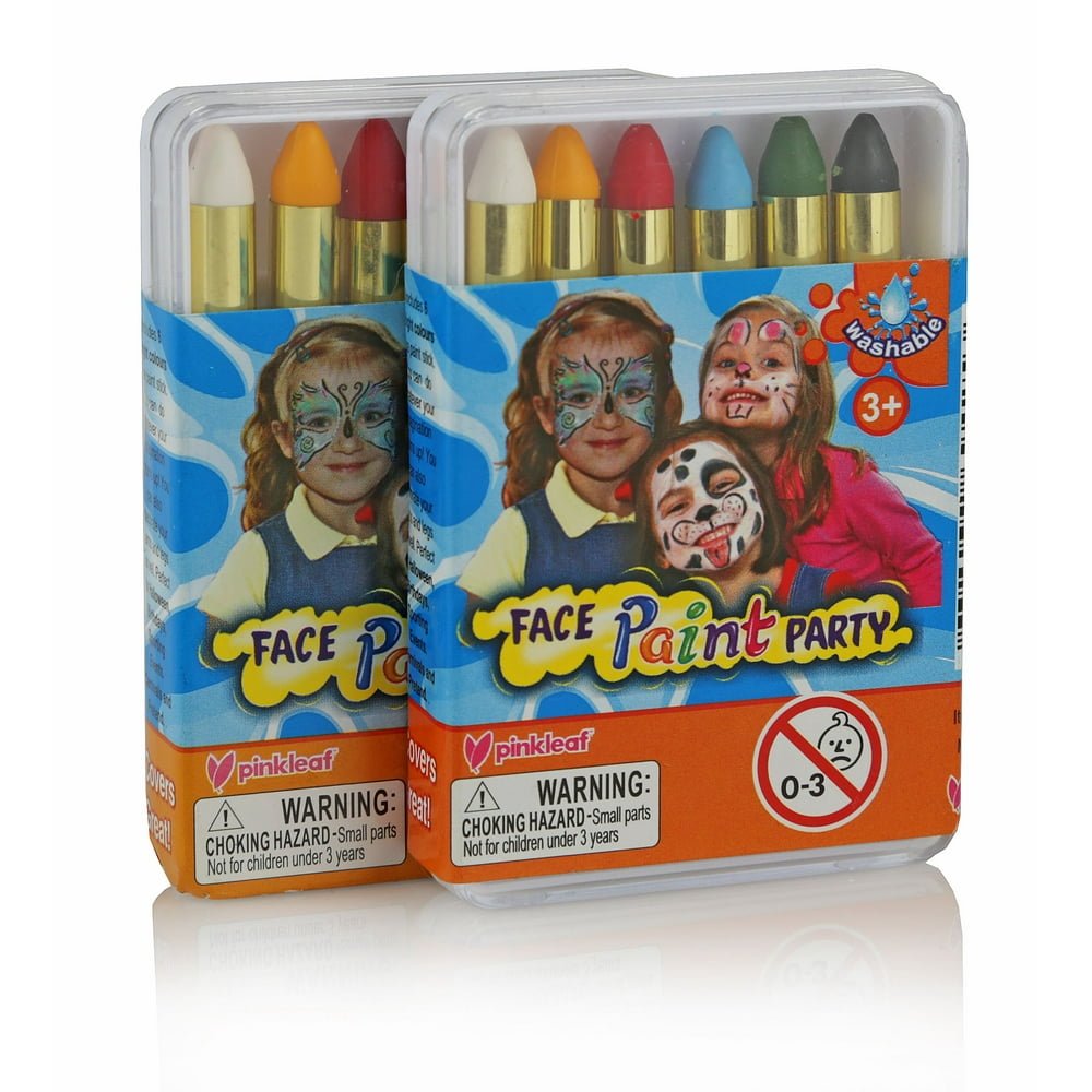 Pinkleaf Washable Face Paint Crayon Kits for Kids Parties, Festivals