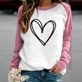 thumbnail image 2 of SHTXOZHI Long Sleeve Graphic Tees for Women Crewneck Sweatshirts Print Pullover Tops, 2 of 4
