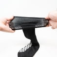 thumbnail image 4 of 6 Pairs Non-Binding Loose 3XL Crew Sock Non-Slip Socks for Men & Women (Black 13-15), 4 of 4