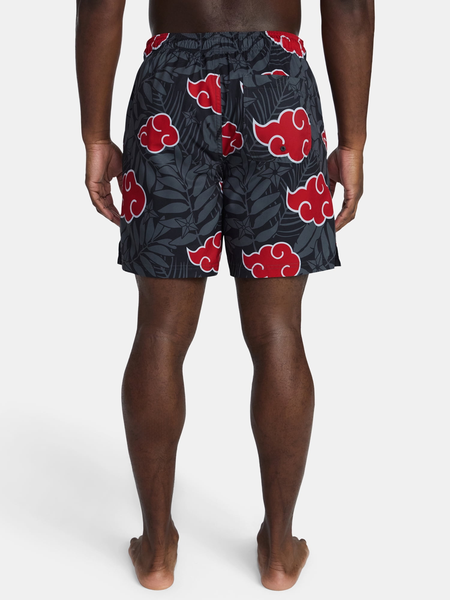 Naruto Men's and Big Men's Print Board Shorts, Sizes S-3XL