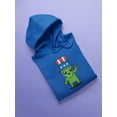 thumbnail image 3 of Little Green Alien Hoodie Women -Image by Shutterstock, Female x-Large, 3 of 4