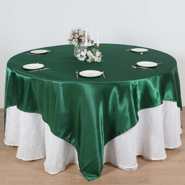 Your Chair Covers - 90 Inch Square Satin Table Overlay Blush - Walmart.com