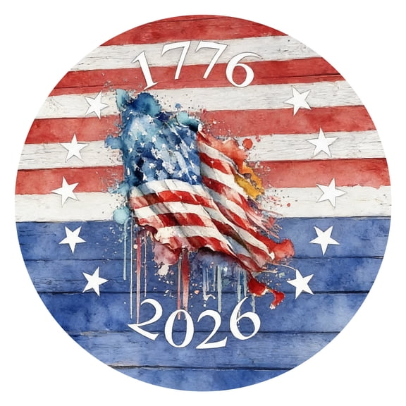 Gytml 250Th Birthday Round Tablecloth Patriotic 1776-2026 250Th Anniversary Table Cover For 4Th Of July Independence Day Party Decor Red4-110cm