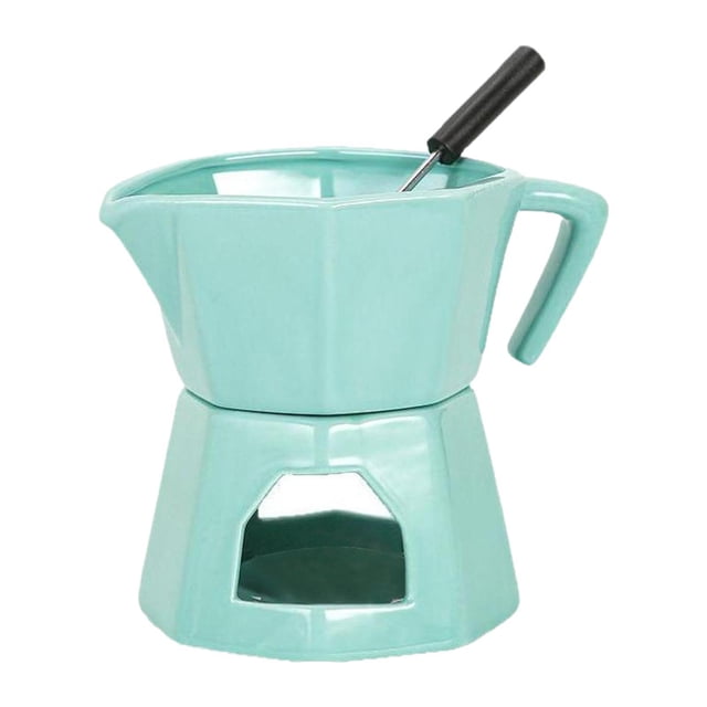 Juego de fondue de chocolate de , olla multifuncional premium, y tazón de 295 ml (10 ) para cenas en casa, cumpleaños y postres.