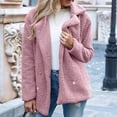 thumbnail image 2 of XFLWAM Womens Winter Fleece Teddy Bear Sherpa Jacket Lapel Button Down Coats with Pockets Outerwear, 2 of 7