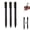 3 PCS Black, variant on Geometric Decompression Pen — Press to Transform, Crinkle Pens Funny Pens for Adults,Metallic Geometric Morphing Ballpoint Pen, Metal Shape Shifting Switch Pen