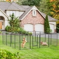 thumbnail image 2 of BestHome 16-Panel Multi-Pet Playpen, 32"W x 40"H Heavy Duty Metal Exercise Pen with Doors, Foldable Indoor/Outdoor Fence for Dogs, Rabbits, Ducks & Small Animals, Black, 2 of 12