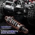 thumbnail image 4 of 1:18 Scale Fast RC Cars for Adults & Kids, Max 20 MPH, 4WD Off-Road RC Trucks, All Terrain Remote Control Car for Snow, Sand, Beach & Rocky Surfaces, Black, 4 of 7
