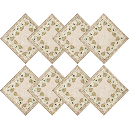 

Provence Wheat and Olives Country French Fabric Napkins by Home Bargains Plus Indoor Outdoor Stain and Water Resistant Wrinkle Free Napkins Set of 8 Napkins