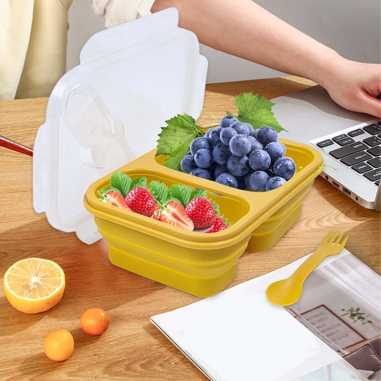 Zxsyw Folding Lunch Box Set Outdoor Camping Food Grade Lunch Box