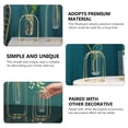 thumbnail image 5 of FUTUREORYY Golden Glass Vase With Metal Frame 1Set For Minimalist Home Decor, 5 of 8